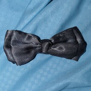 Classic Black Satin Bow Tie Formal Accessory